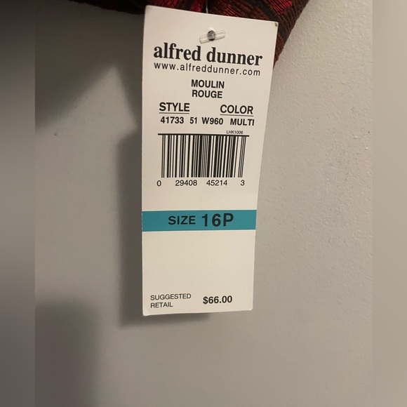 Alfred Dunner NWT Moulin Rouge Open Front Jacket Size 16 Petite - Picture 6 of 11